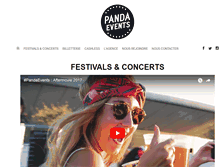 Tablet Screenshot of panda-events.com